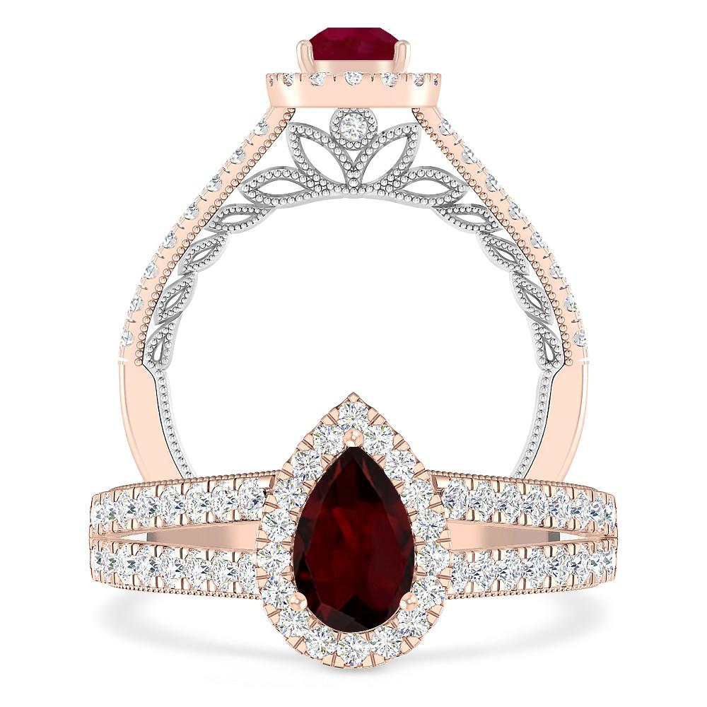 Rose Gold - Garnet