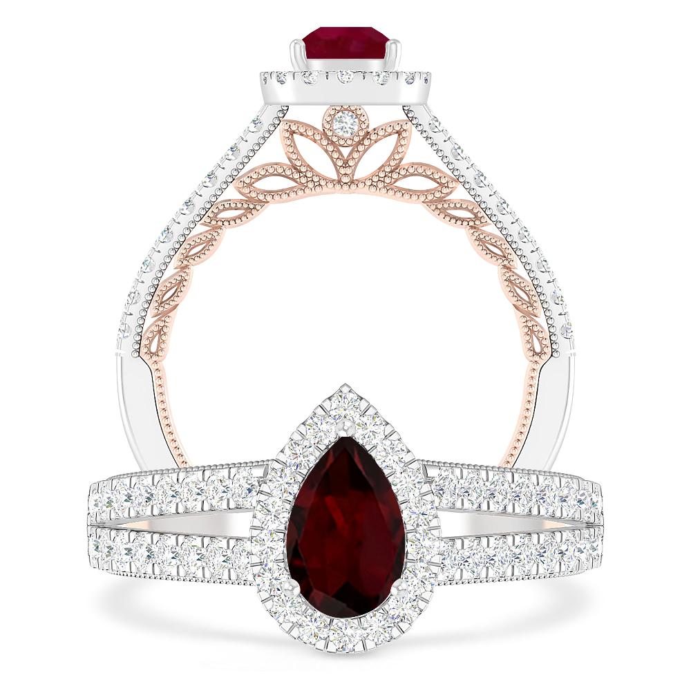 White Gold - Garnet