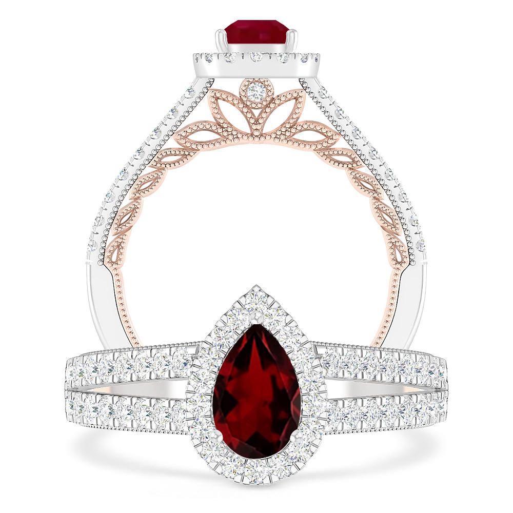 White Gold - Garnet