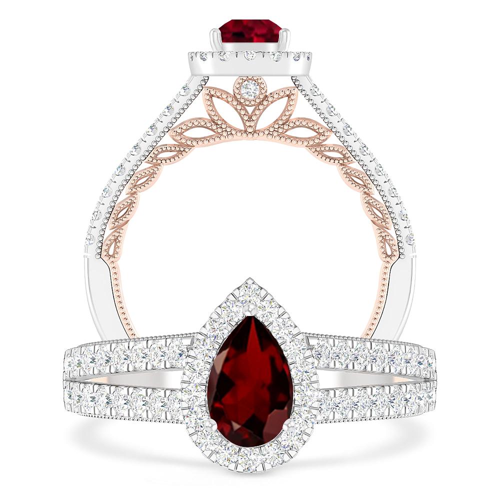 White Gold - Garnet