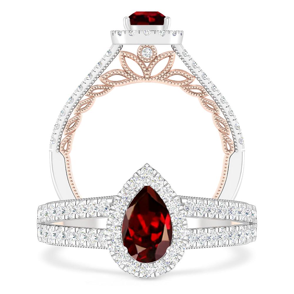 White Gold - Garnet