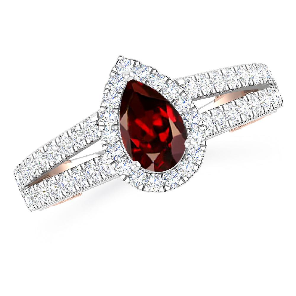 White Gold - Garnet