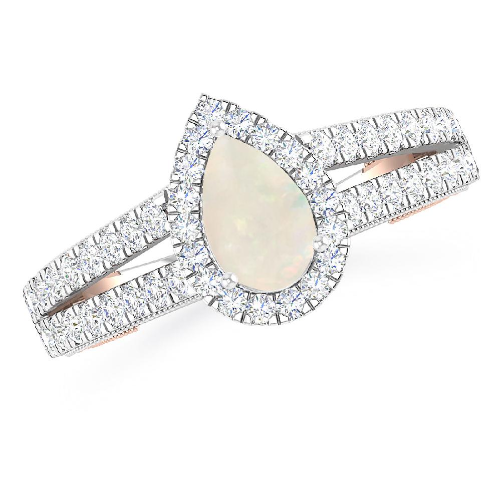 White Gold - Opal