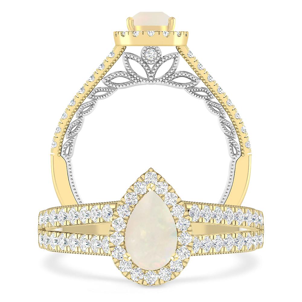 Yellow Gold - Opal