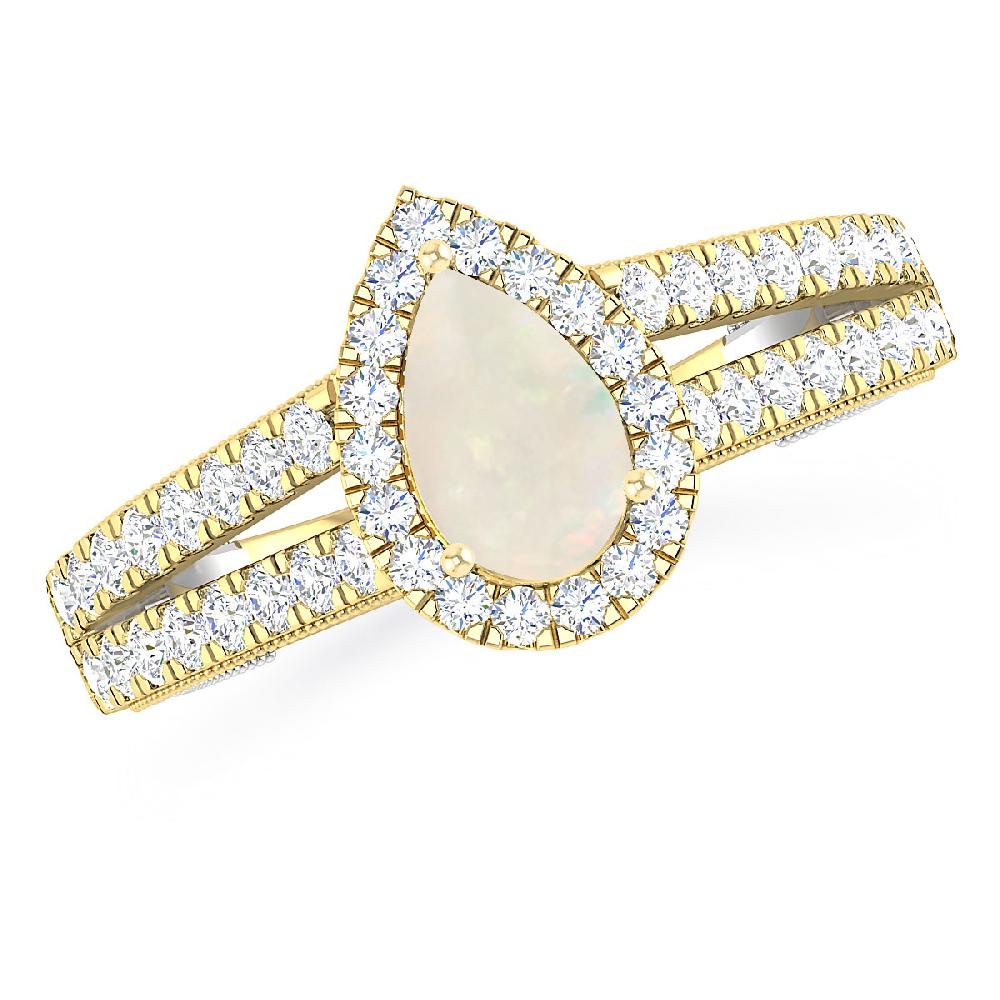 Yellow Gold - Opal