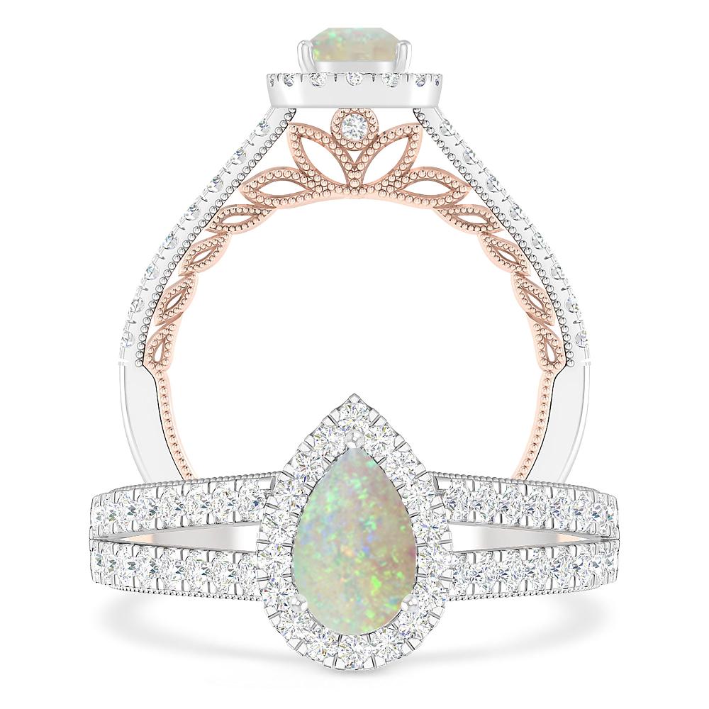 White Gold - Opal