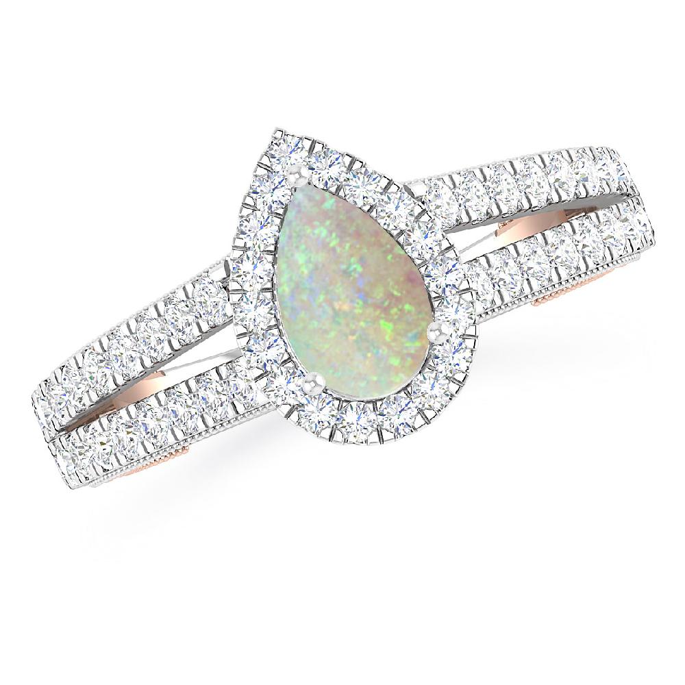 White Gold - Opal