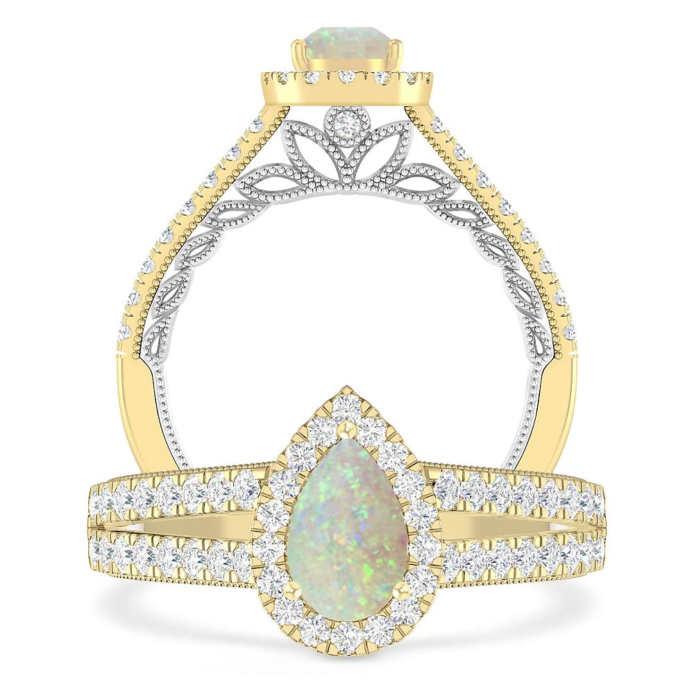 Yellow Gold - Opal