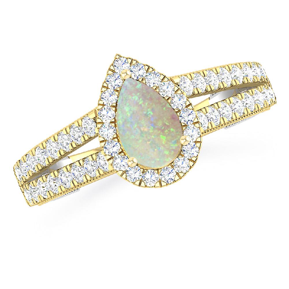 Yellow Gold - Opal