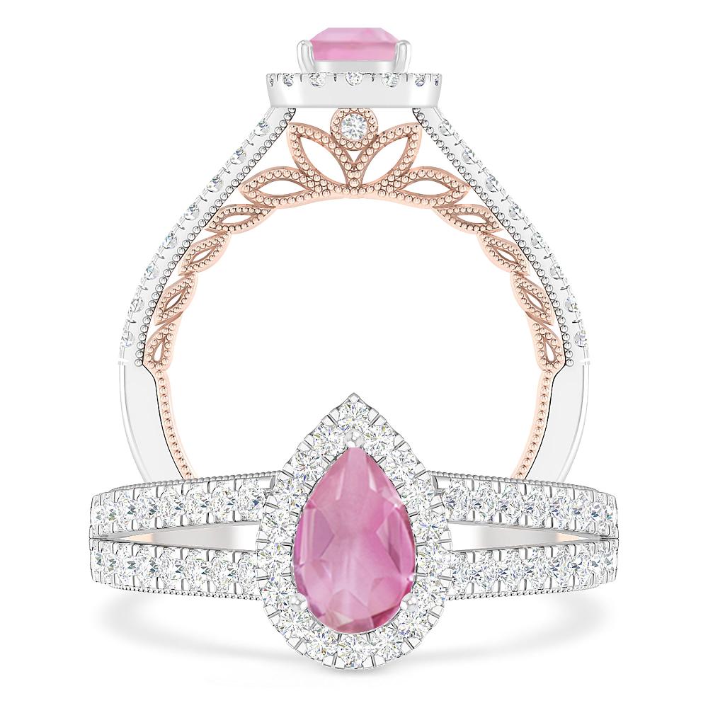 White Gold - Pink Tourmaline