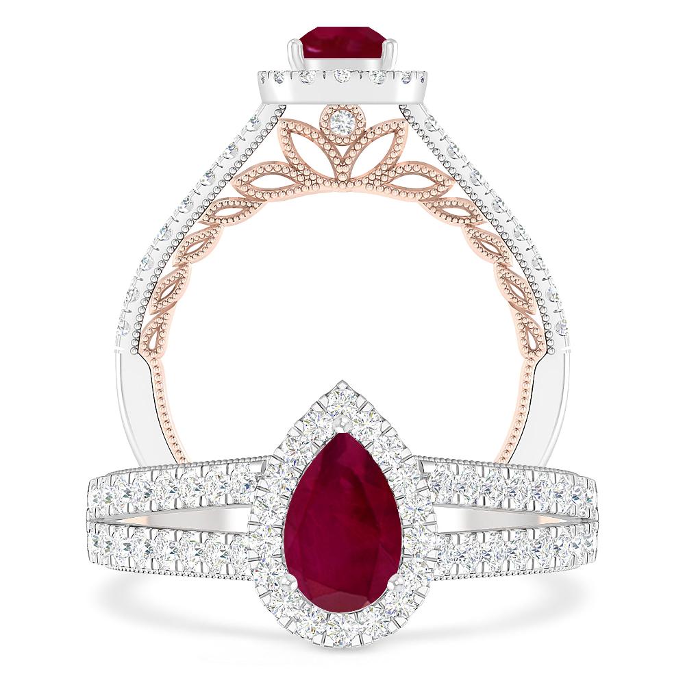 White Gold - Ruby