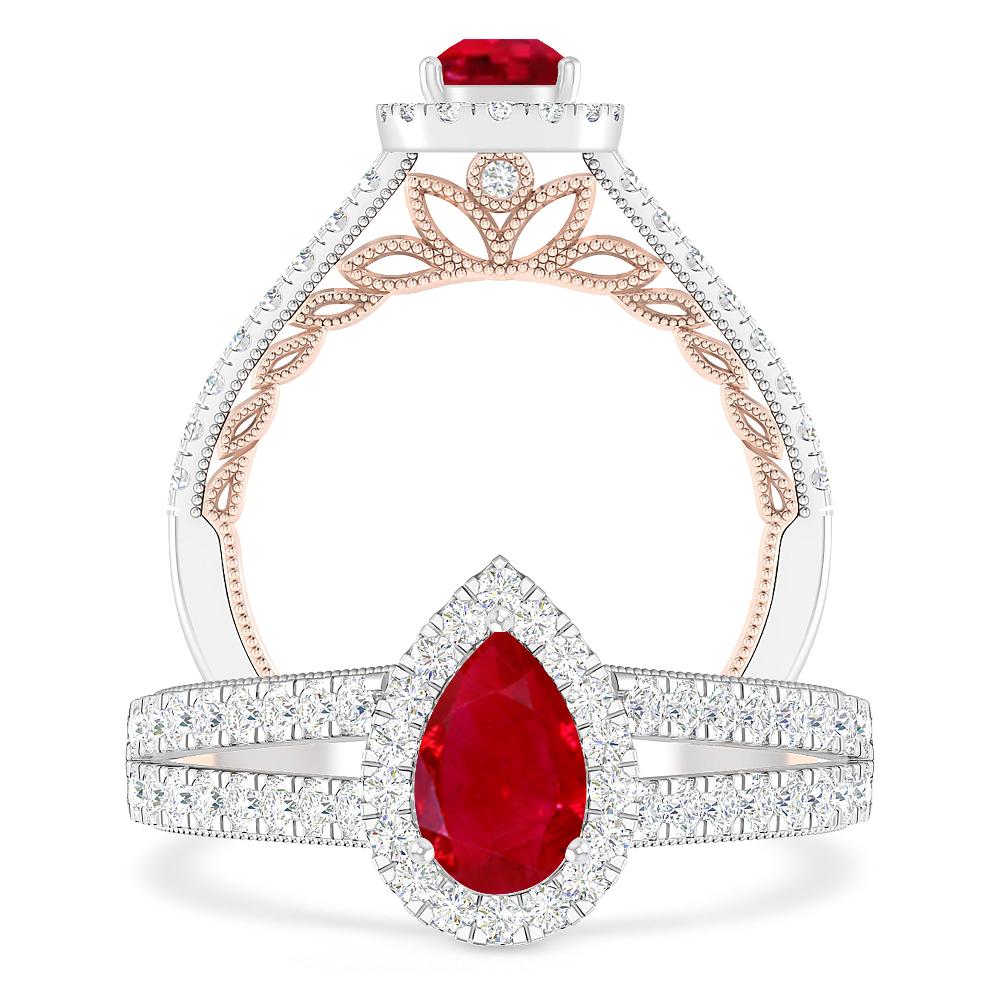 White Gold - Ruby