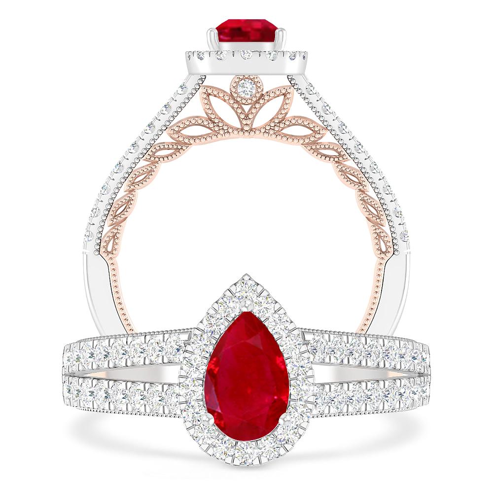 White Gold - Ruby