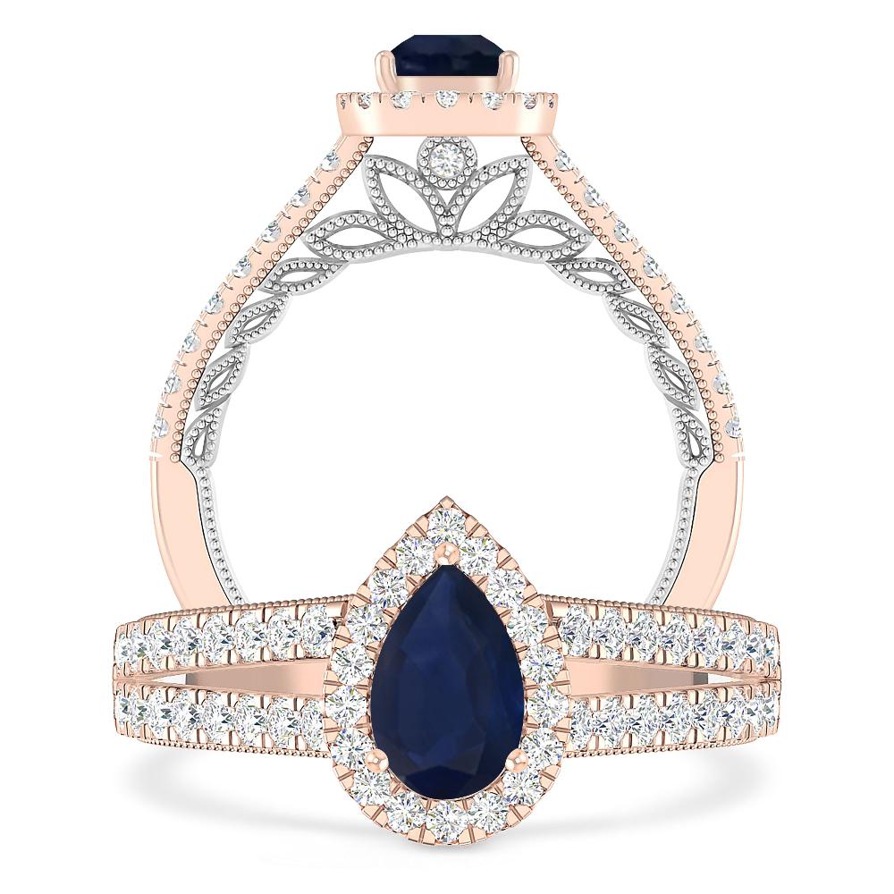 Rose Gold - Sapphire