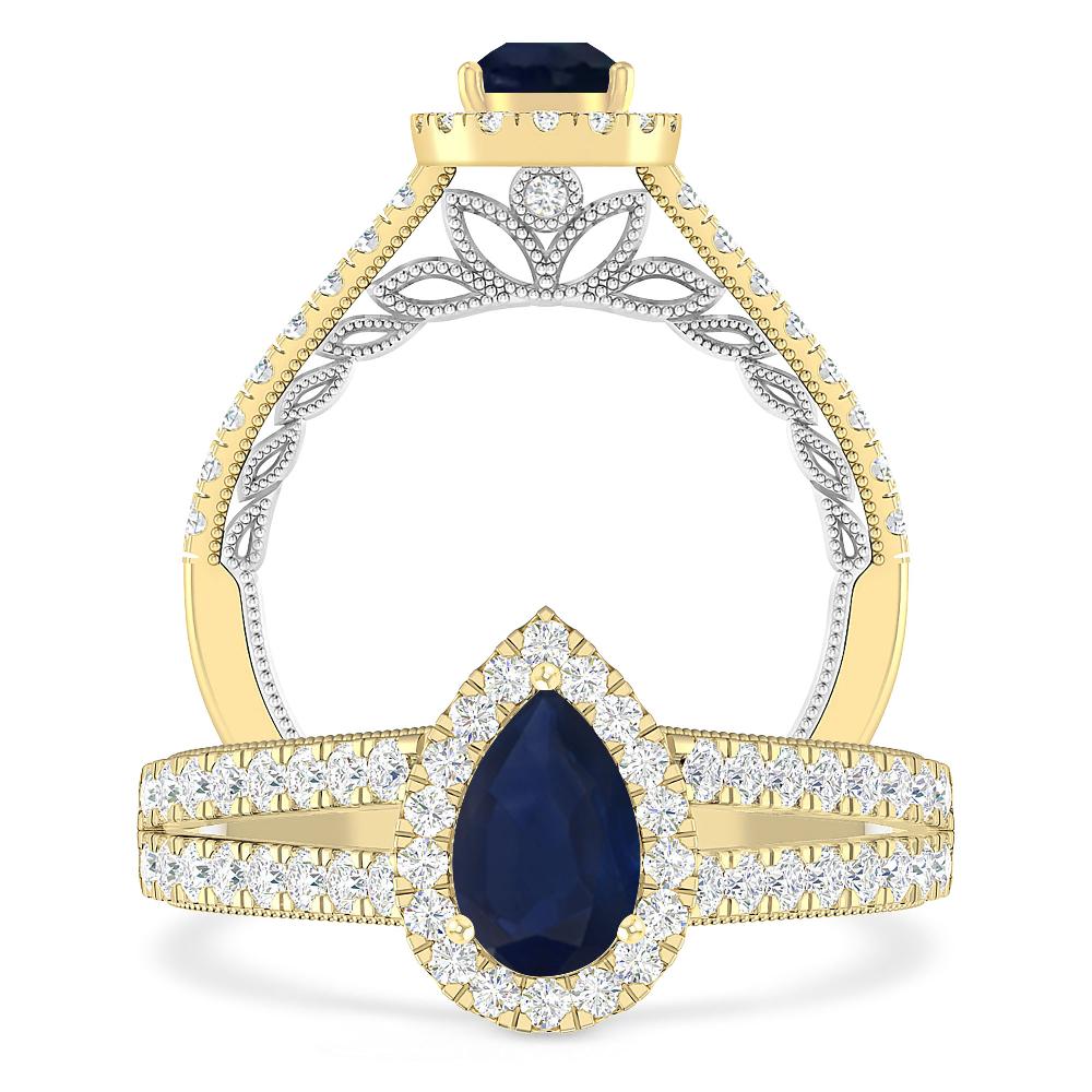 Yellow Gold - Sapphire