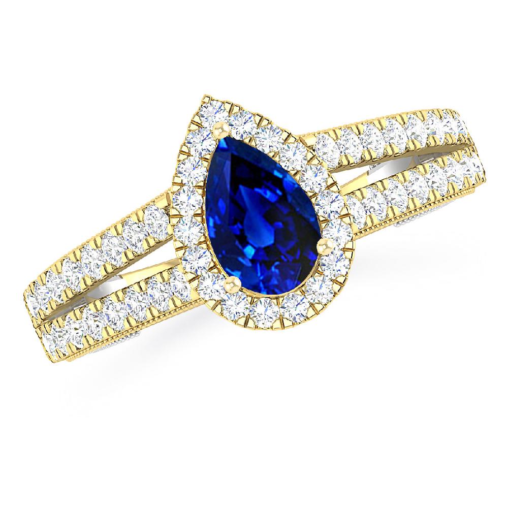 Yellow Gold - Sapphire