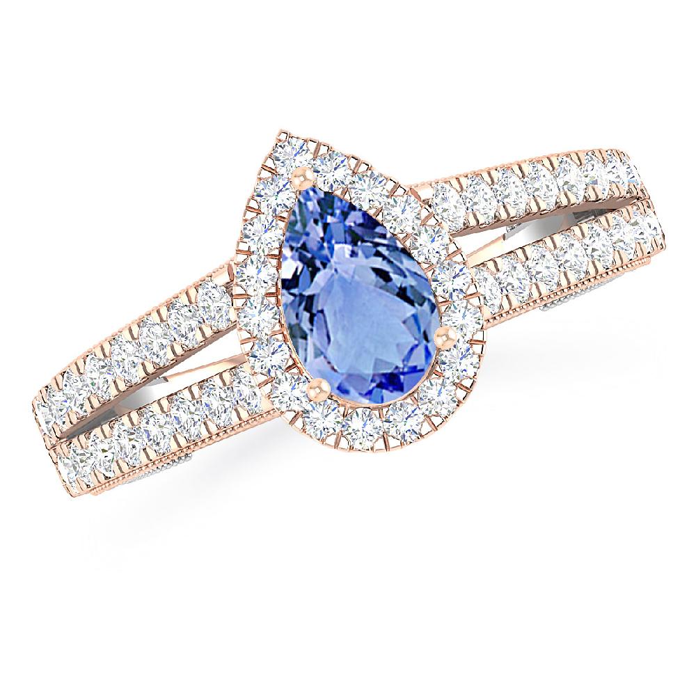 Rose Gold - Tanzanite