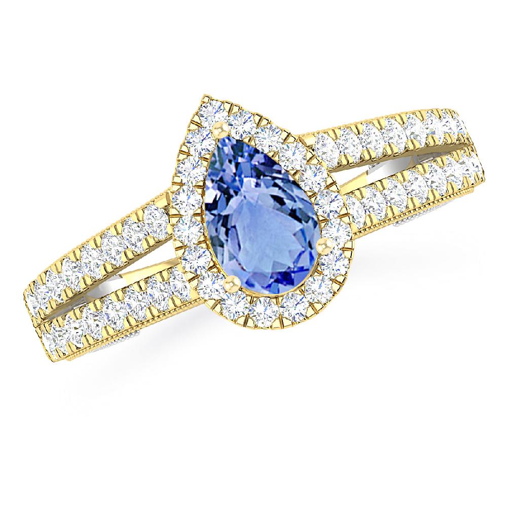 Yellow Gold - Tanzanite