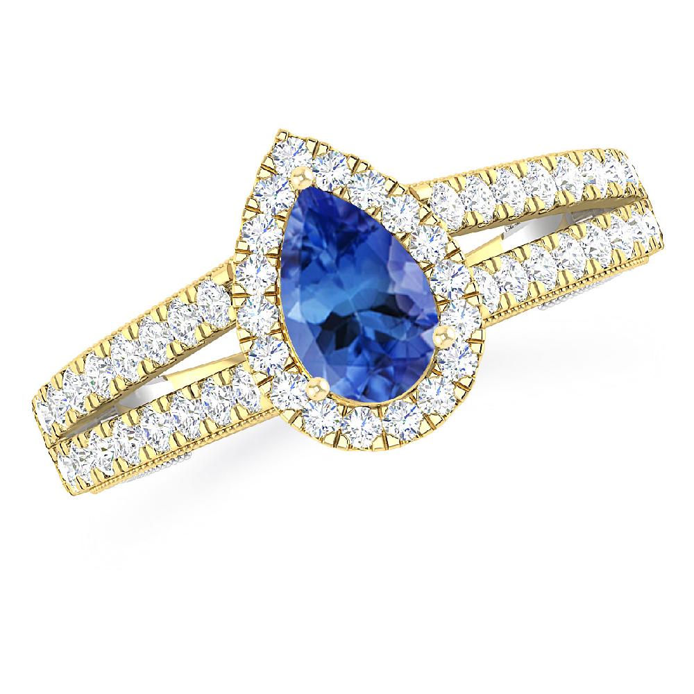 Yellow Gold - Tanzanite
