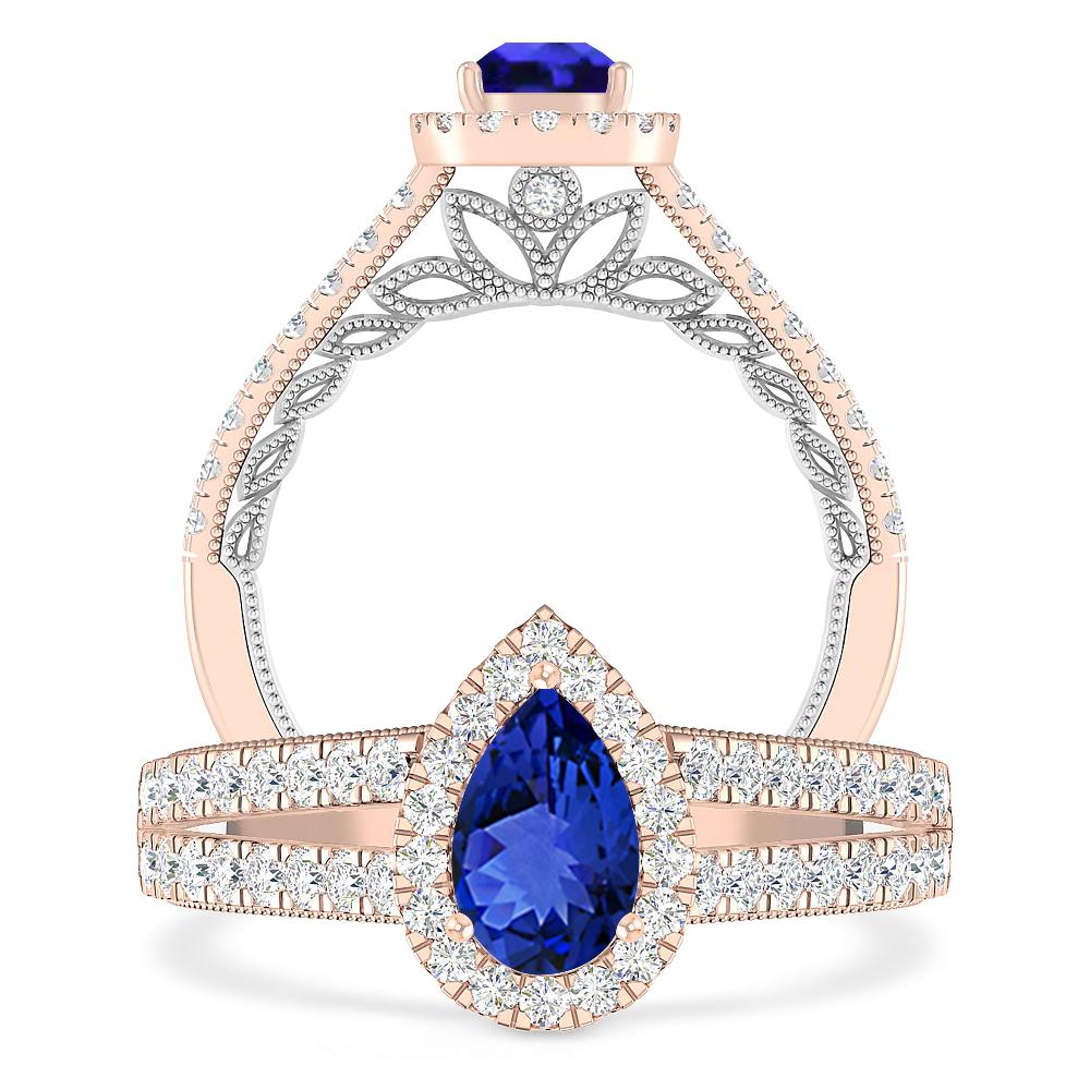 Rose Gold - Tanzanite