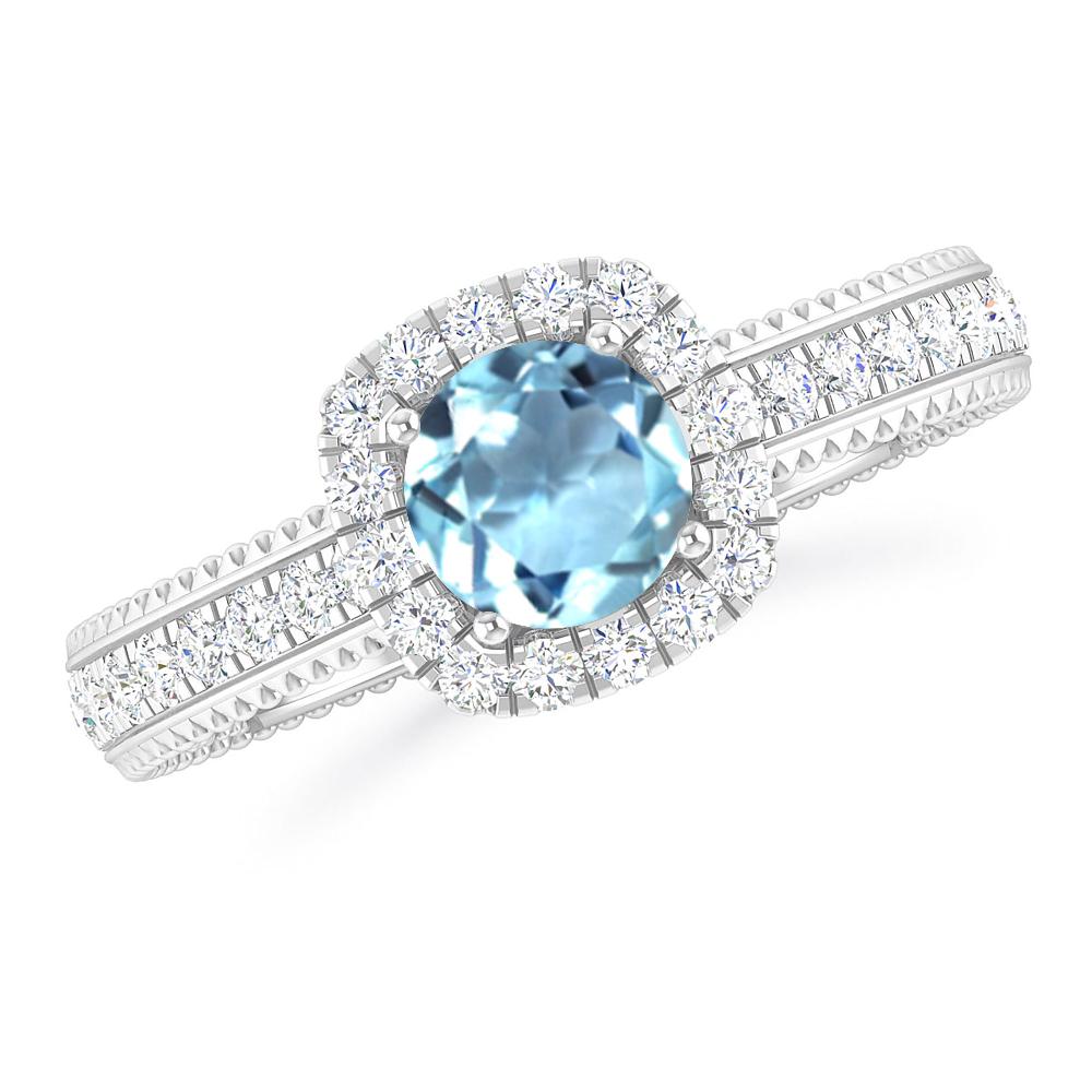 White Gold - Aquamarine