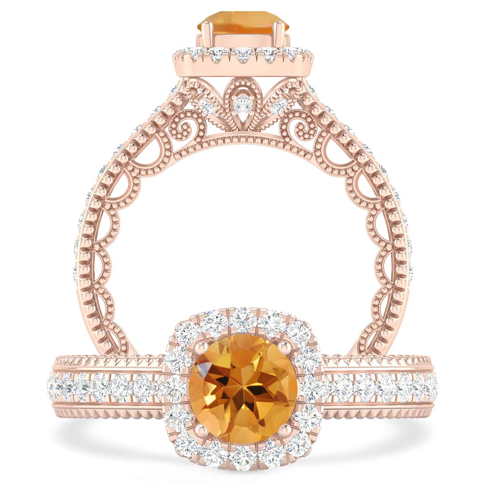 Rose Gold - Citrine