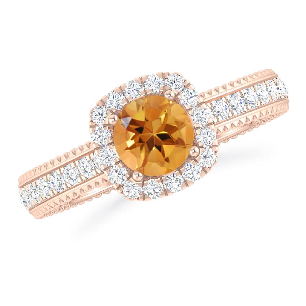 Rose Gold - Citrine