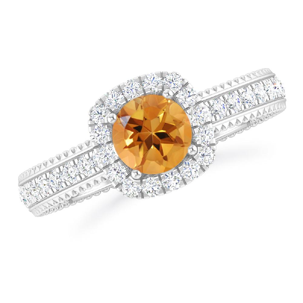 White Gold - Citrine