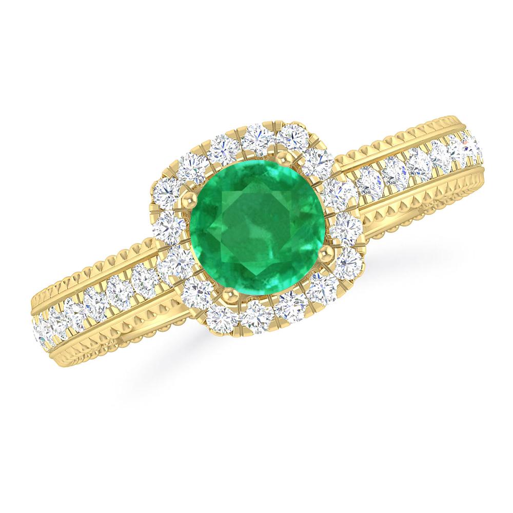 Yellow Gold - Emerald