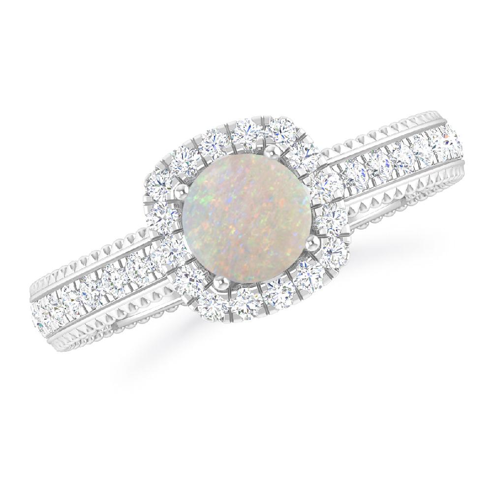 White Gold - Opal