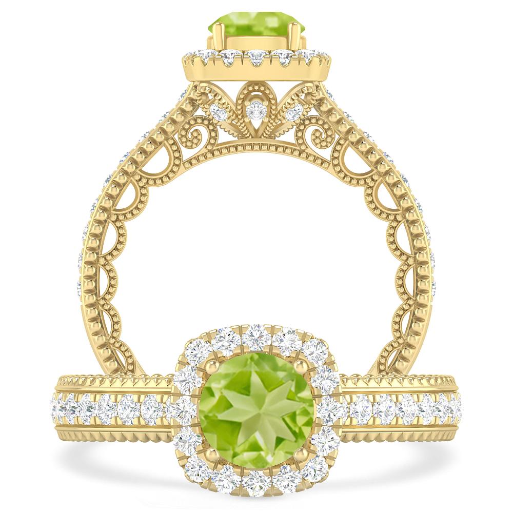 Yellow Gold - Peridot