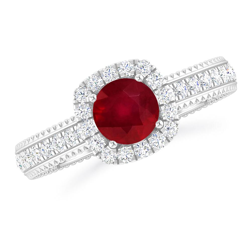 White Gold - Ruby