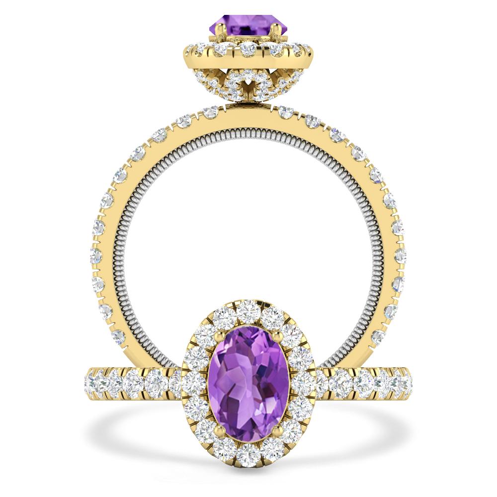 Yellow Gold - Amethyst