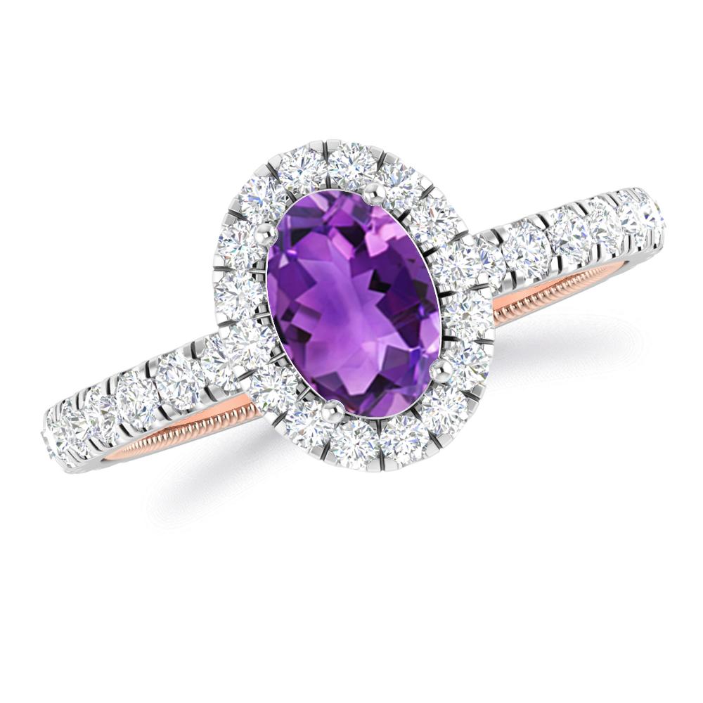 White Gold - Amethyst