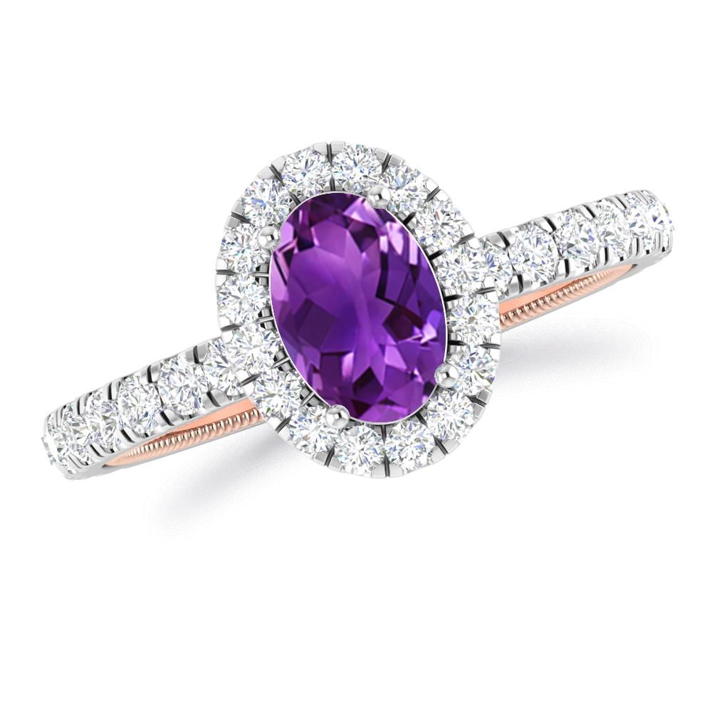 White Gold - Amethyst