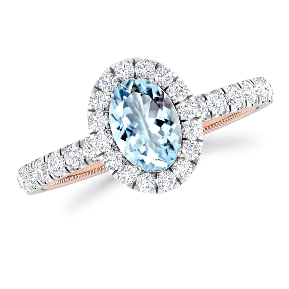 White Gold - Aquamarine