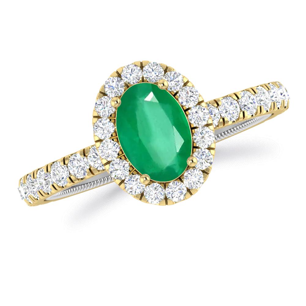 Yellow Gold - Emerald