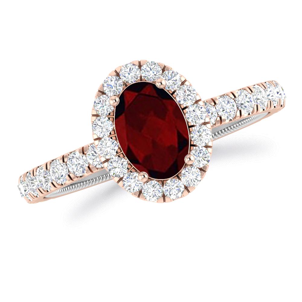 Rose Gold - Garnet