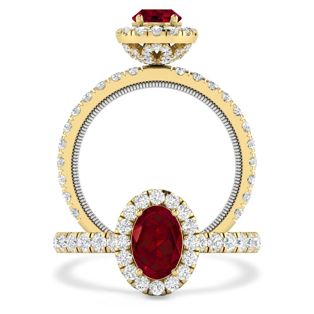 Yellow Gold - Garnet