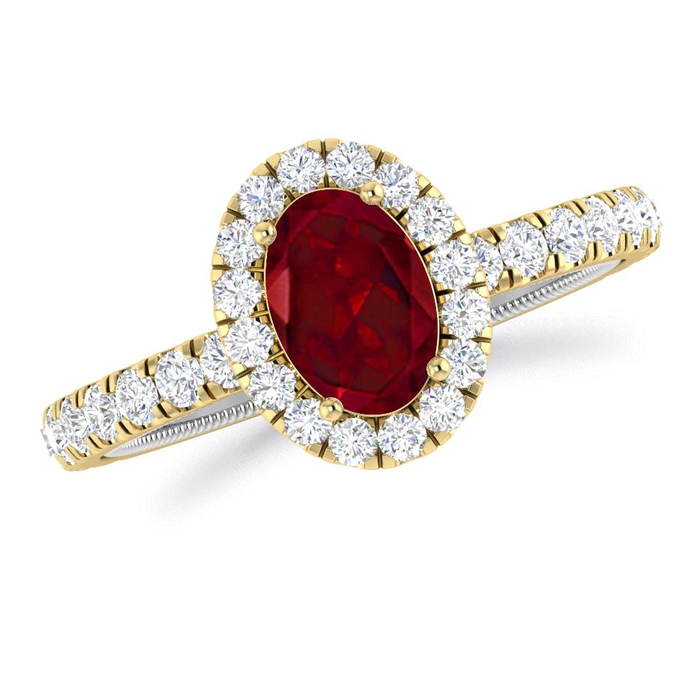 Yellow Gold - Garnet