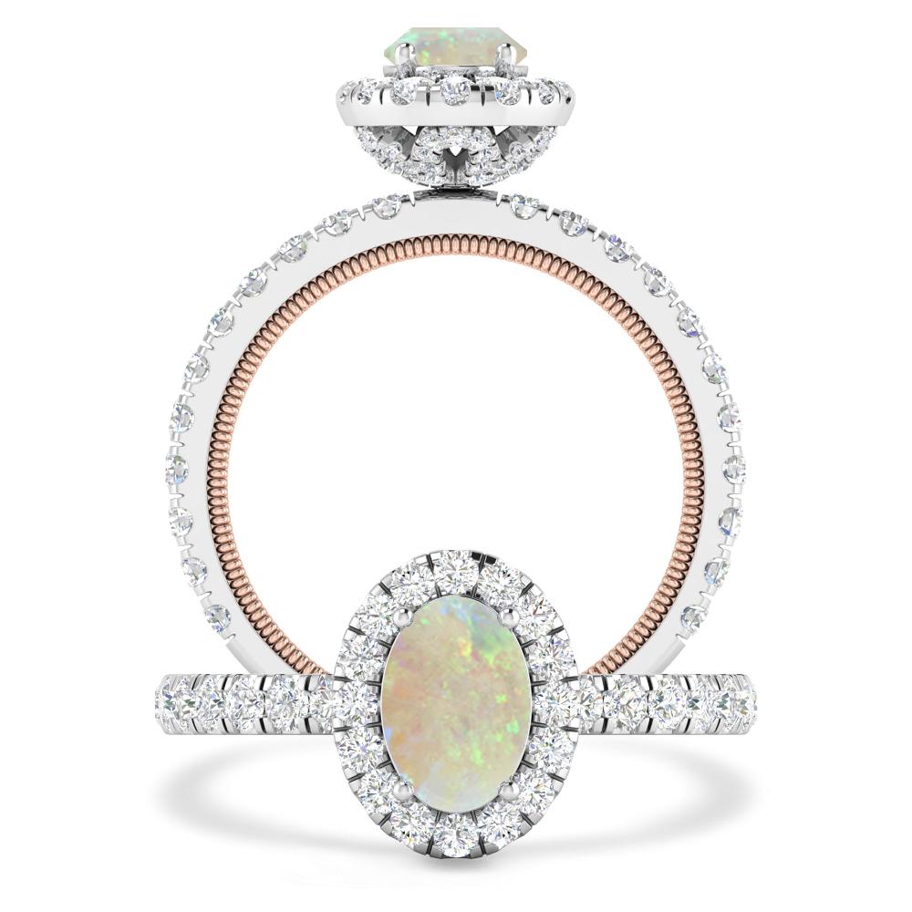 White Gold - Opal