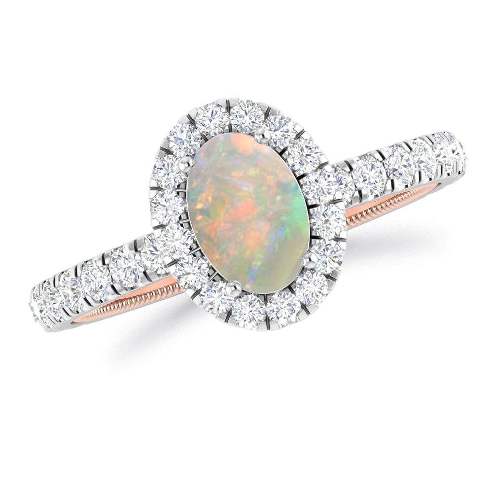 White Gold - Opal