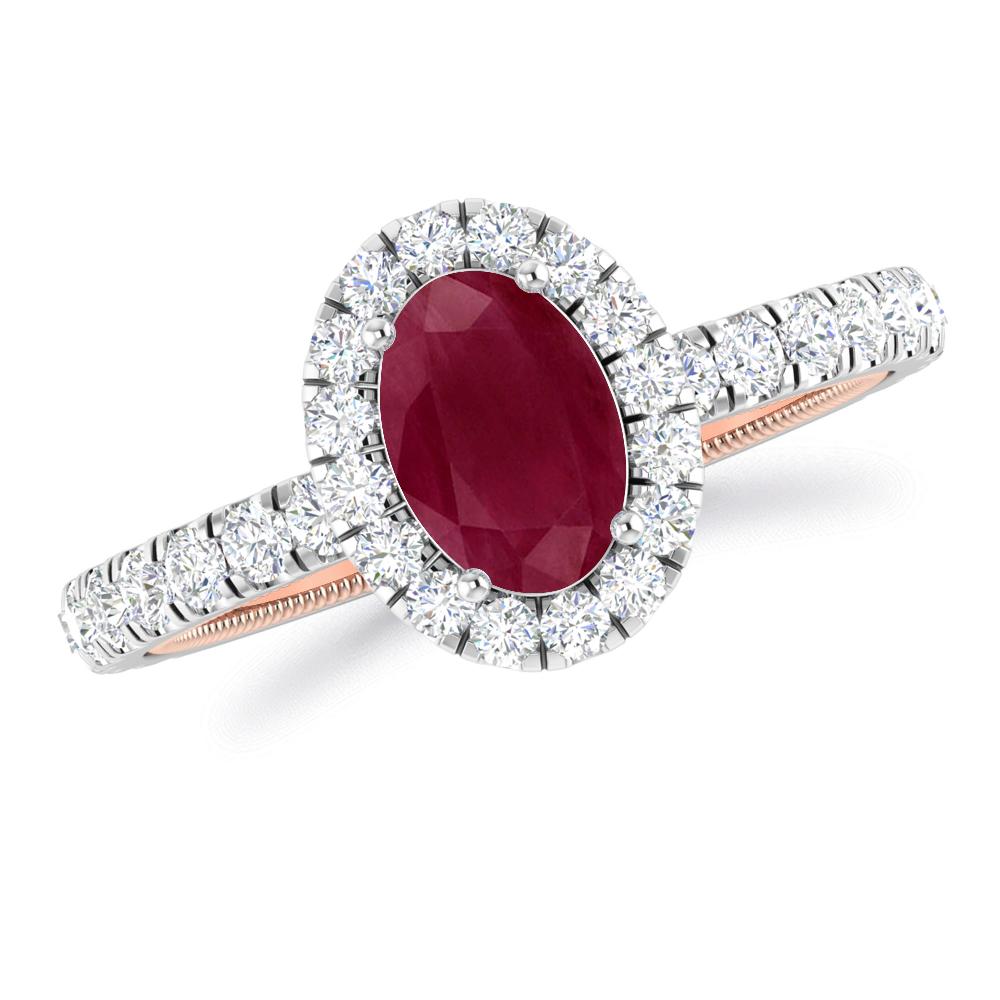 White Gold - Ruby