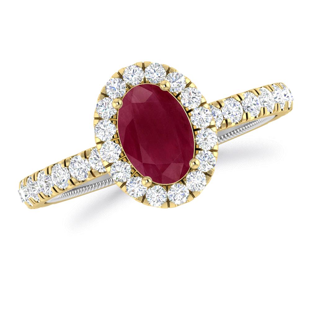 Yellow Gold - Ruby