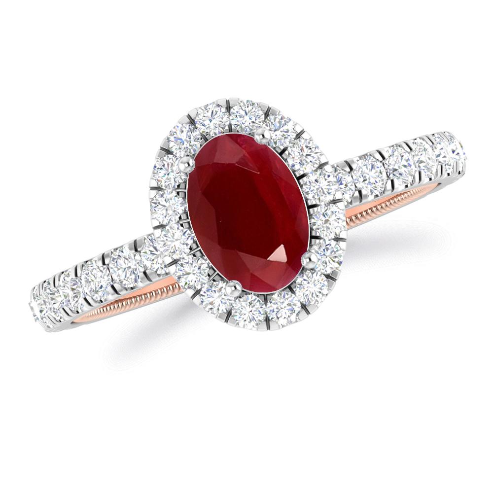 White Gold - Ruby