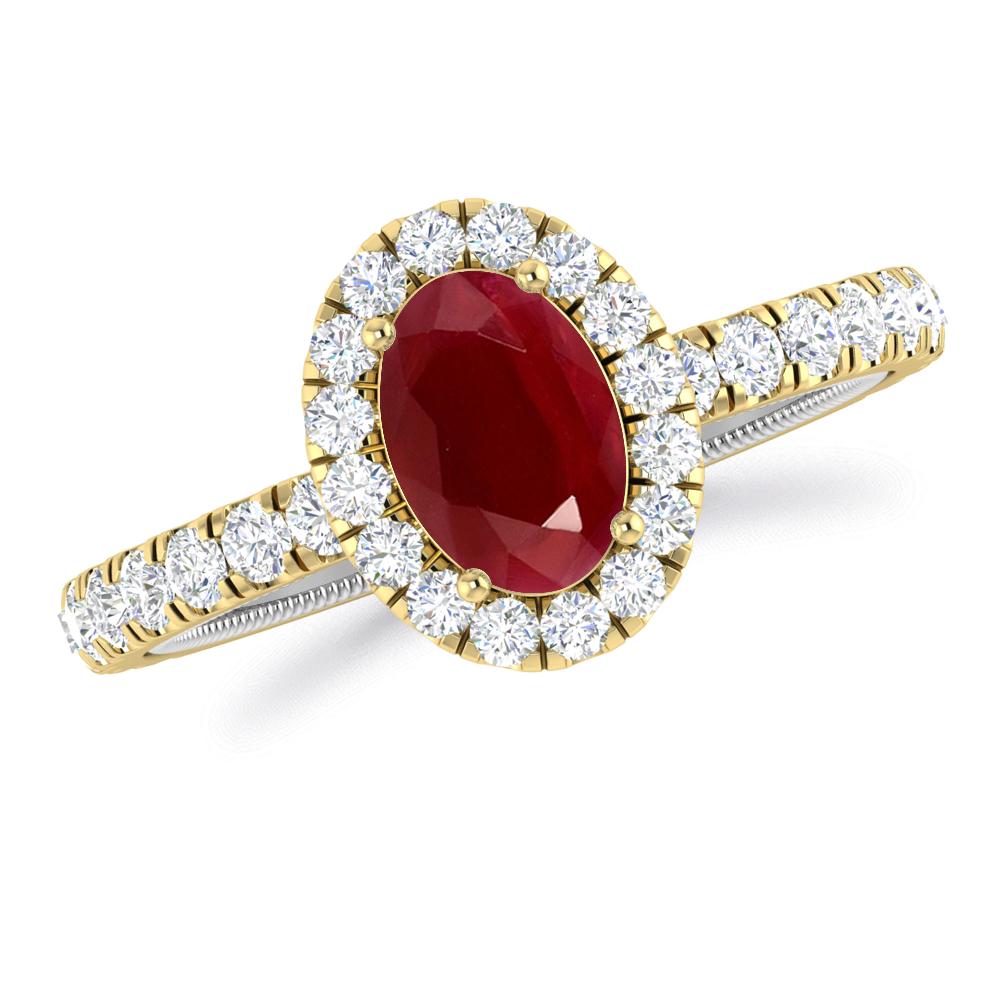 Yellow Gold - Ruby