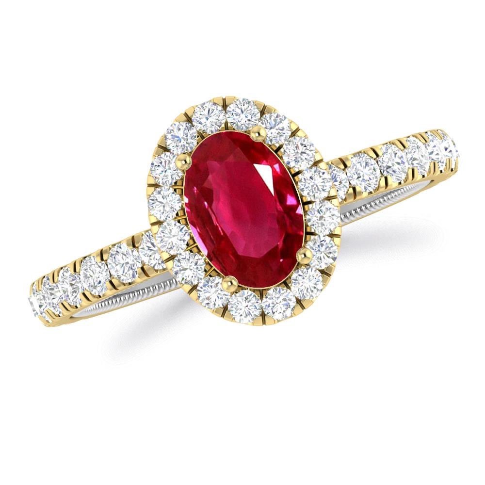 Yellow Gold - Ruby