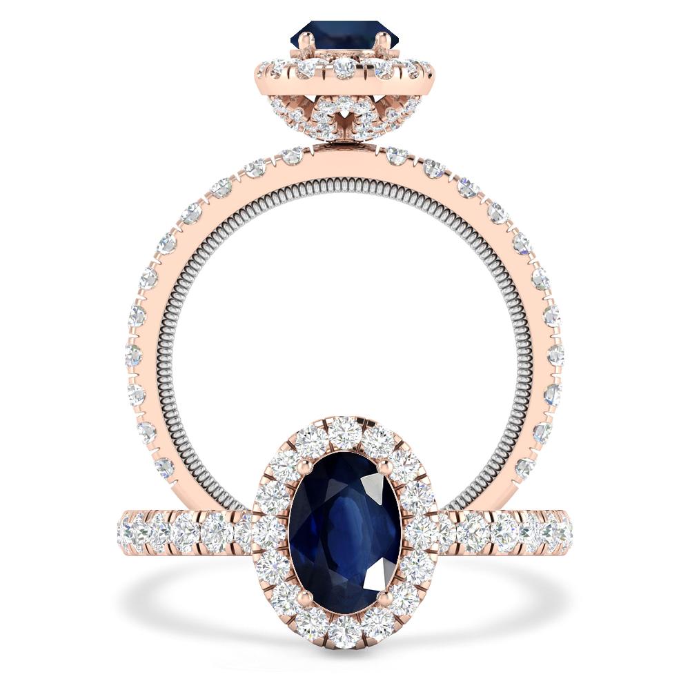 Rose Gold - Sapphire