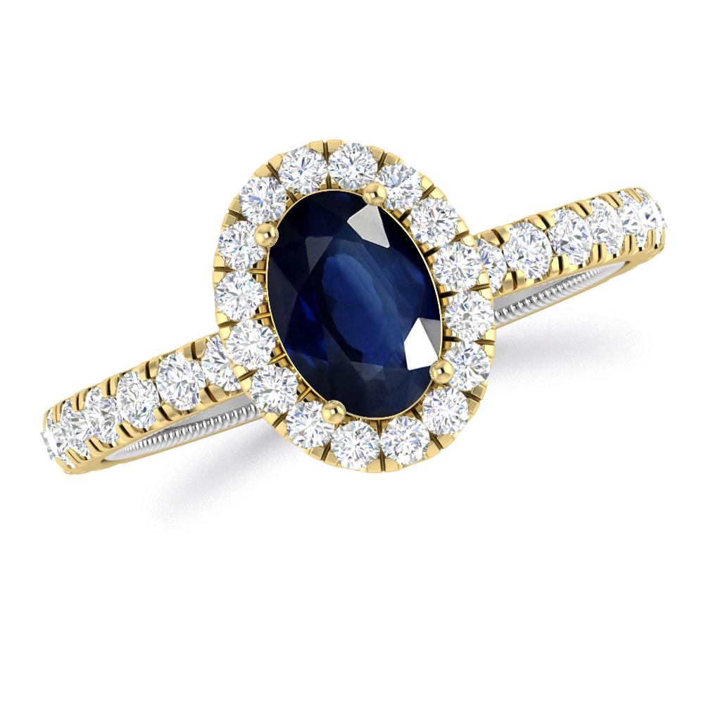 Yellow Gold - Sapphire