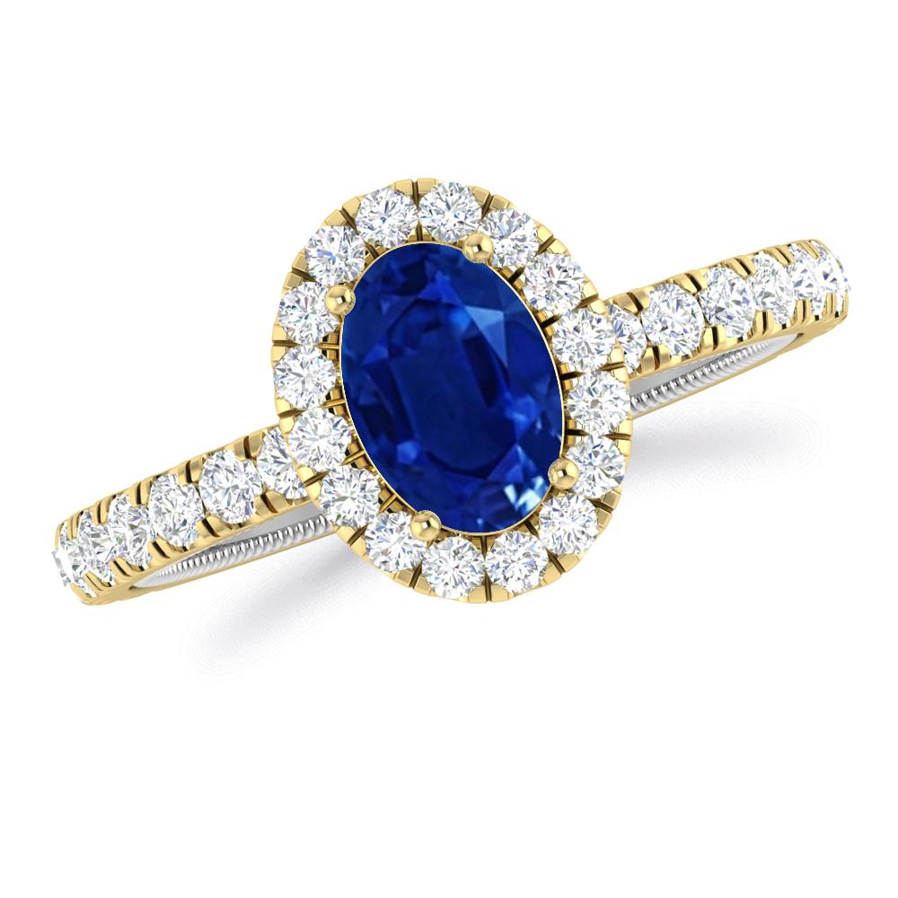 Yellow Gold - Sapphire